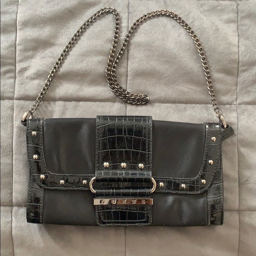Guess handbag with metal link strap
